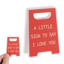 Valentines Gifts for Her A Little Sign To Say I Love You Velenti Day Aniversary Gifts for Girlfriend Boyfriend Wife Mum Fiancee Romantic Acrylic Clip Wedding Birthday Gifts Mini Sign Decoration