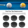 6pcs Billiard Pool Cue Tips 14mm Crystal Pool Cue Tips