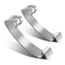 FUSCH 2PCS Upgrade Stainless Steel Air Cleaning Filter Box Housing Clip Compatible with Nissan Sentra 2007-2012 2.0L 2.5L, Nissan NV200 2013-2020 2.0L Replace# 16598-ET00A