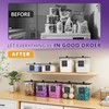 4 Pack Laundry Pods Container, Clear Laundry Room Organization Containers,Large
