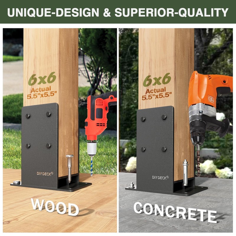 6x6 Post Base (Internal Size 5.6" x 5.6 ") Heavy