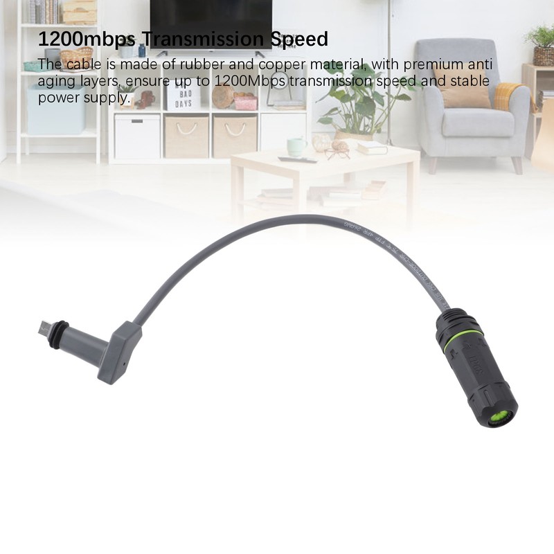 SPX Plug to RJ45 Adapter IP68 Waterproof 1200Mbps Data Transfer