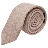 King & Priory Champagne Brown Waffle Tie
