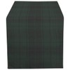 HGOD DESIGNS Tartan Table Runner,Green and Black Scottish Woven Tartan