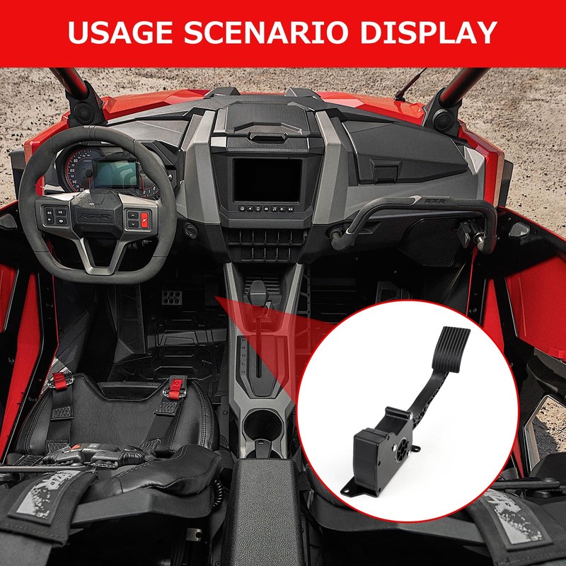 ZIBOPAR Electronic Throttle Foot Gas Pedal Compatible with 2014-2020 Polaris