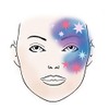 Makeup Chablonen Makeup Template Star 1 Children's Make-Up Carnival