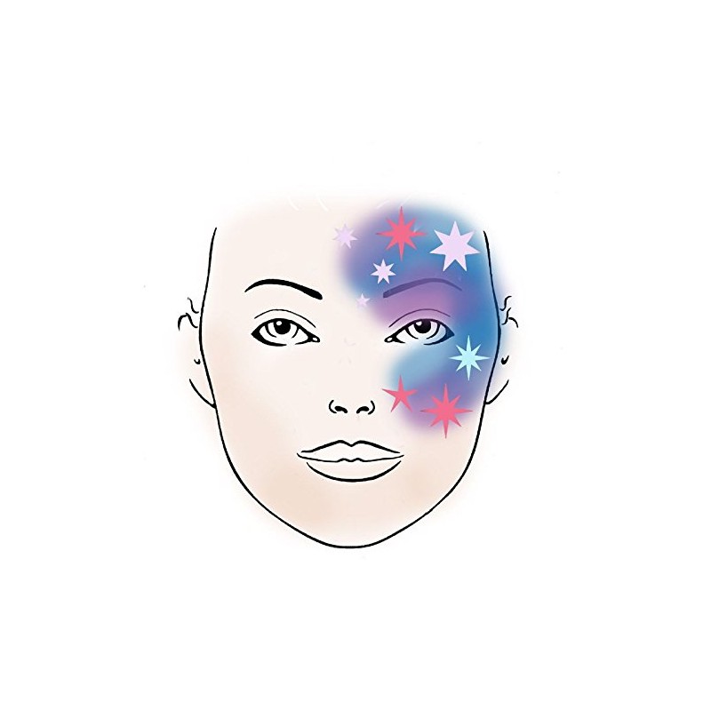 Makeup Chablonen Makeup Template Star 1 Children's Make-Up Carnival