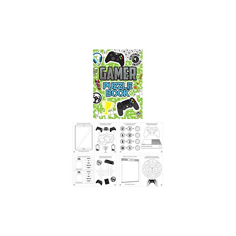 SDM 8 x Pixel Block Camouflage Pencils & 8 Puzzle