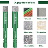 Mgtgbao 6pc Green 3/16” Dry Diamond Drill Bits Set，6PCS 5mm