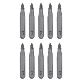 sourcing map 10pcs PZ0 Screwdriver Bit 5/32" Hex Shank 28mm Length S2 Steel Magnetic Phillips Slotted Hex Screw Driver Bits for Electric Manual Screwdrivers Precision Repair