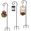 3 Pieces Shepherds Hooks for Outdoor Adjustable 32 Inch Shepherds