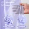 Wedding Arch Draping Fabric, 2 Panels 18FT Purple Sheer Backdrop