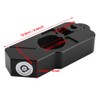 Motorcycle Grip Lock, Universal CNC Aluminium Alloy Motorbike Motorcycle Handlebar