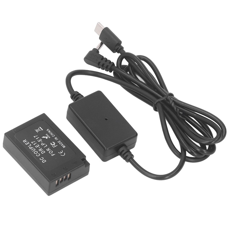 LP E17 Dummy Battery DR E17 DC Coupler with Type