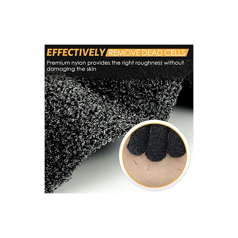 Mig4u Guantes Exfoliantes Ducha Pares Exfoliación Corporal Intensidad Media Alta