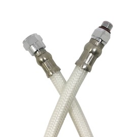 Scuba Choice 27" Colored LP Low Pressure Braided Hose for 2nd Stage Reg and Octo, White