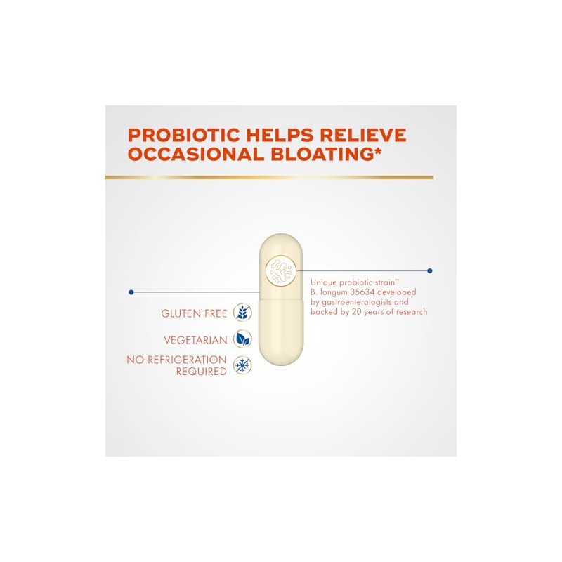 Align Probiotic Cápsulas Suplemento Dietético Probióticos Digestivos Reducir Inflamación Gases