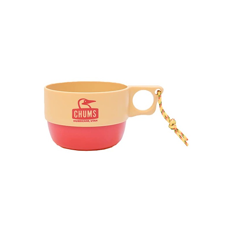 CHUMS Camper Soup Cup, Beige/Red, 11.8 fl oz (350 ml),