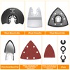 136 PCS Oscillating Tool Blade, Multi Tool Blades Kits with