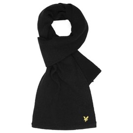 Lyle & Scott Ribbed Scarf True Black One Size