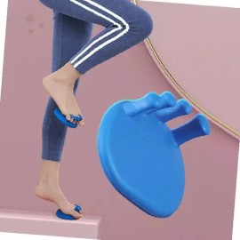 하체 근육 강화 훈련 도구 발목 종아리 스트레칭 보조 기구 블루 플라스틱 소재 Lower Body Muscle Strengthening Training Tool Ankle Calf Stretching Aid Blue Plastic Material [1 pair]