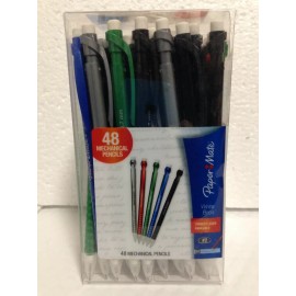 Paper Mate Write Bros. Mechanical Pencils, 0.7mm, HB #2, 6 Colors, 48 Count, New