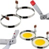 Citystores® 2 x Stainless Steel Egg Rings Non-Stick Egg Poacher