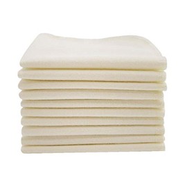 ImseVimse Reusable Washable Wash Cloths Pack of 10 (Natural)