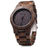 BEWELL ZS-W086B Mens Wooden Watch Lightweight Calendar Analog Quartz Movement