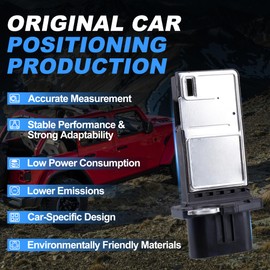 VIPCAR Mass Air Flow Sensor 12576410 MAF Sensor for 2010-2011 Equinox, 2006-11 HHR, 2010-17 Impala, 2008-14 Malibu, Cobalt Canyon ATS CT/XT H3T G4 G5 G6 9-7X ION VUE