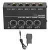 4 Channel Mixer Black Ultra Low Noise 4 Channel Compact