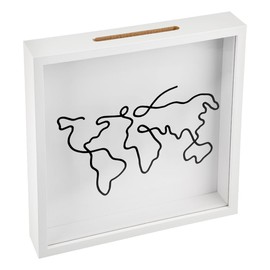 Thyonta Memory Shadow Story Box Wooden Creative Souvenir Box Large Keepsake Box Frame Boxes for Various Movie Stamps 29*29CM(