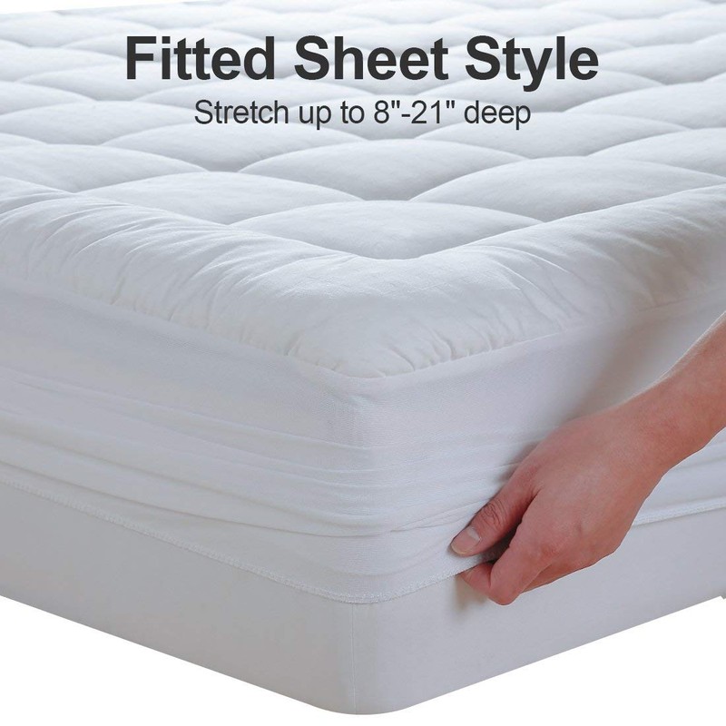 EASELAND RV King Mattress Pad Pillow Top Mattress Cover Quilted