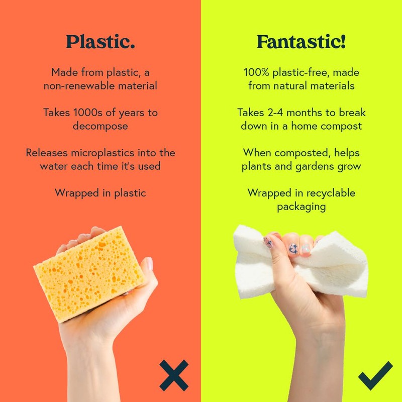 Seep Pop-up Eco Cleaning Sponges - For Kitchen Bathroom Dishwashing
