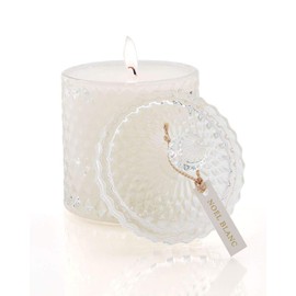 Noel Blanc Holiday Scented Candle with Essential Oils, Clean-Burning, Paraffin Wax Blend with Natural Soy Wax, Up to 140 Hours Burn Time, 510g/18oz, 1 Count