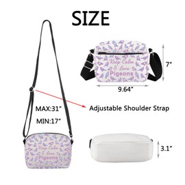 ENSIANTH Dove Gifts Dove Dove Shoulder Bag Dove Holder Bird Lover Gift Ornithology Gift Pigeon Holder, 25619 Pigeon Hc, M