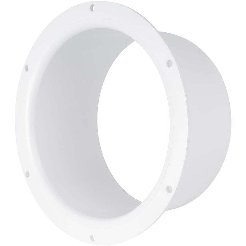 Vent Systems 5" Inch White Air Vent Duct Connector Flange