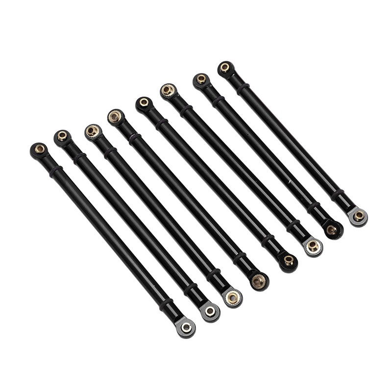 8pcs M3 Aluminum Alloy Link Rod Linkage Set for Axial