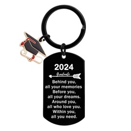 BESPMOSP Graduation Gifts for Him Her 2024 Graduation Keyring Class of 2024 Gifts for 2024 Graduate Gifts Leaving School Gifts Inspirational Gifts Graduation Present for College Graduates