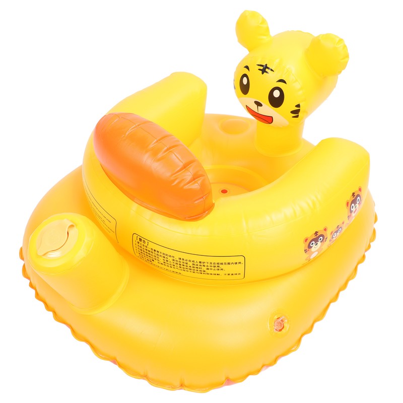 Inflatable Toddler Chair Cartoon Animal Skin Friendly PVC Soft High