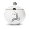 GMUNDNER KERAMIK Sugar Bowl with Cut-Out Diameter 10 cm Grey