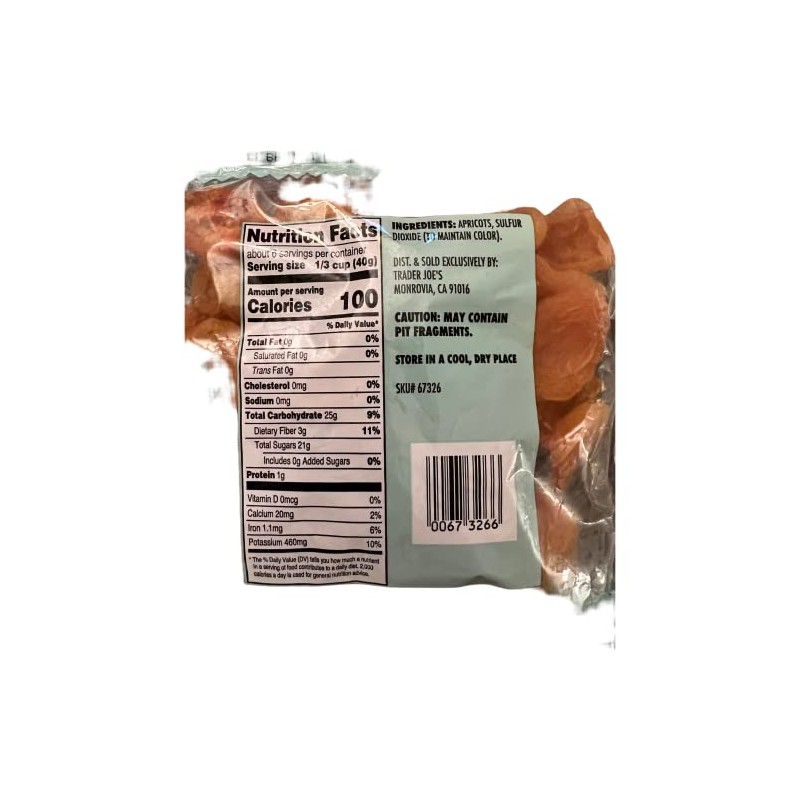 Trader Joe's Extra Choice California Apricots Dried & Pitted, 8
