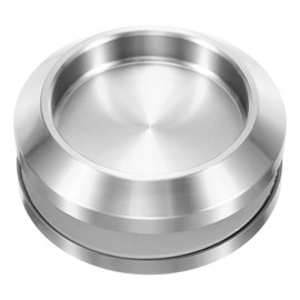 PATIKIL Round Sliding Glass Door Handle, 304 Stainless Steel Back-to-Back Bathroom Door Handles Pull Knob 2.7" OD with Screw for Shower Balcony Office Sliding Doors, Silver