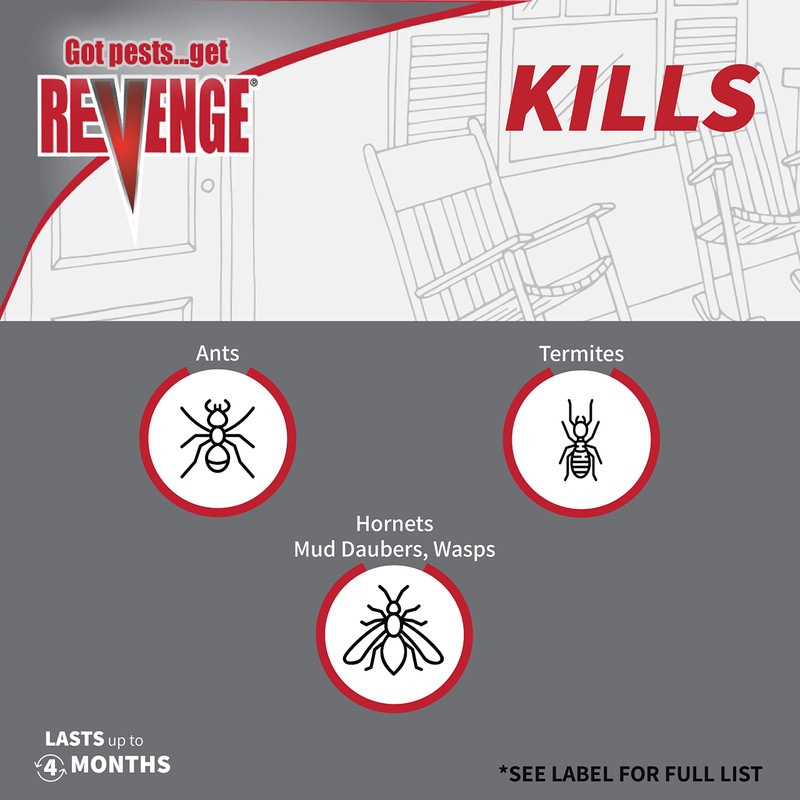 REVENGE Termite & Carpenter Ant Killer, 128 oz Ready-to-Use Spray,