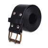 DSS KILTS 100% Genuine Cowhide KILT BELTS (30"-72" Size) (Black,