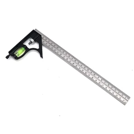 DollaTek 300mm stainless steel multi-function combination square for woodworking