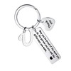 MADHAHEFU Thank You Gifts Retirement Farewell Appreciation Gifts Keychain Initial