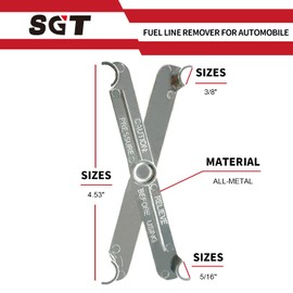 SGT SUPER GARAGE TOOLS Disconnect Scissor Fuel Line Tool for 5/16in Compatible with GM, Ford, Mazda