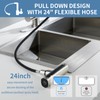 Single Handle Kitchen Faucet with Pull Down Sprayer Waterfall Kitchen