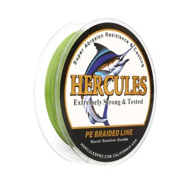 Hercules Super Strong 1000M 1094 Yards Braided Fishing Line 6 LB Test for Saltwater Freshwater PE Braid Fish Lines 4 Strands - Army Green, 6LB (2.7KG), 0.08MM